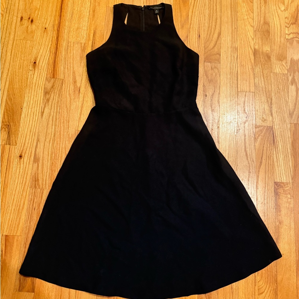 Banana Republic Black fit and flareDress, Size 0, Sleeveless, Polyester